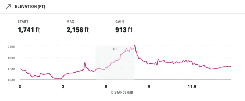 2021 Mount Rainier course elevation Screen Shot 2021 02 22 at 16.06.26
