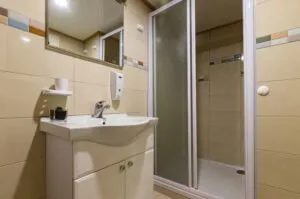 A shower in a yacht
