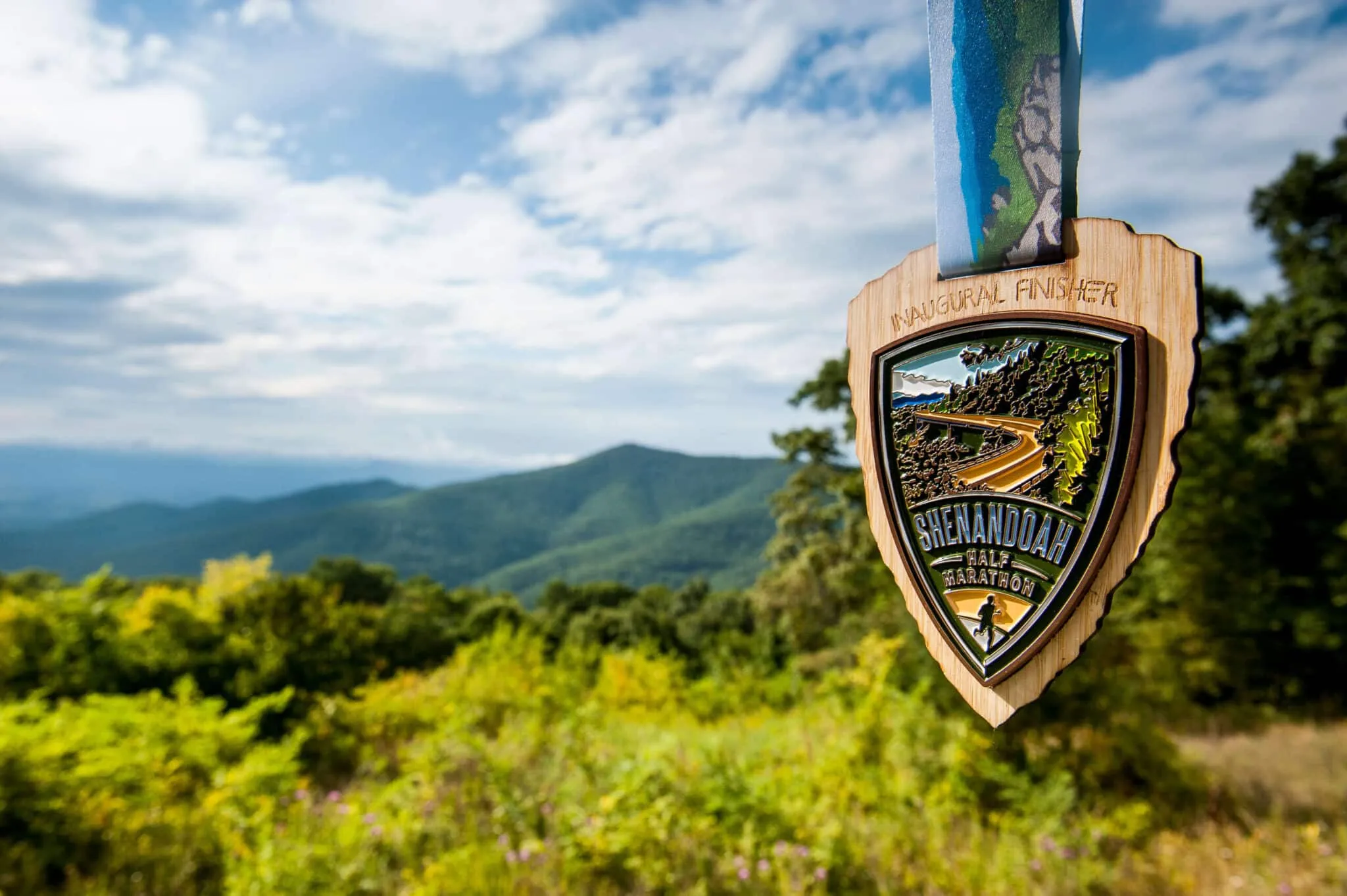 Shenandoah 2017_LUC8755 The inaugural finisher medals from Vacation Race's Shenandoah Half Marathon